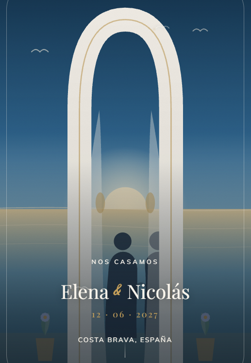 Invitación de Elena & Nicolás